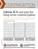 Cover page: LILETTA IUS: Not just for long-term contraception
