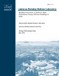Cover page: Building Innovation: A Guide For High-Performance Energy Efficient Buildings in India