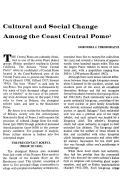 Cover page: Cultural and Social Change Among the Coast Central Pomo