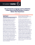 Cover page: Use of Inclusive Language and Coordination of Bias Reporting Mechanisms Creates a Better User Experience