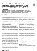 Cover page: Updated Overall Survival of Ribociclib plus Endocrine Therapy versus Endocrine Therapy Alone in Pre- and Perimenopausal Patients with HR+/HER2− Advanced Breast Cancer in MONALEESA-7: A Phase III Randomized Clinical Trial