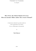 Cover page: How Does the Bond Market Perceive Macroeconomic Risks under Zero Lower Bound?