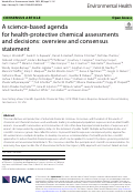 Cover page: A science-based agenda for health-protective chemical assessments and decisions: overview and consensus statement