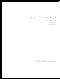 Cover page: rinse &amp; repeat