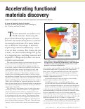 Cover page: Accelerating functional materials discovery