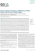 Cover page: Improved Genome Sequence of Wild Emmer Wheat Zavitan with the Aid of Optical Maps.