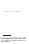 Cover page of THE DESIGN OF INTERNATIONAL AGREEMENTS