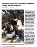 Cover page: Simplified tree water status measurements can aid almond irrigation