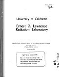 Cover page: MOLECULAR BEAM STUDIES OF SCANDIUM MONOFLUORIDE.