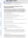 Cover page: Phase I study of sorafenib and tipifarnib for recurrent glioblastoma: NABTC 05-02