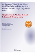 Cover page: An Analysis of China Health Charity Credibility Before and After the 2016 Charity Law of the People’s Republic of China