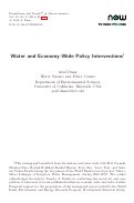 Cover page: Water and Economy-Wide Policy Interventions