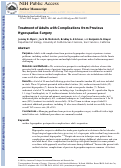 Cover page: Treatment of Adults with Complications from Previous Hypospadias Surgery