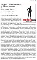 Cover page: Book Review: Stripped: Inside the Lives of Exotic Dancers by Bernadette Barton