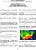 Cover page: Inferences from Weather Maps: Do you need a Weatherman to know which way the Wind Blows?