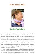 Cover page: María Inés Catalán: Catalán Family Farm