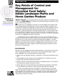 Cover page: Key Points of Control and Management for Microbial Food Safety: Edible Landscape Plants and Home Garden Produce.