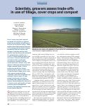 Cover page: Scientists, growers assess trade-offs in use of tillage, cover crops and compost