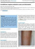 Cover page: Cerebriform eruption related to acute coral dermatitis