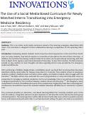 Cover page: The Use of a Social Media Based Curriculum for Newly Matched Interns Transitioning into Emergency Medicine Residency