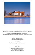 Cover page: The human factors of sustainable building design: post occupancy evaluation of the Philip Merrill Environmental Center