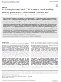 Cover page: Δ9-Tetrahydrocannabinol (THC) impairs visual working memory performance: a randomized crossover trial