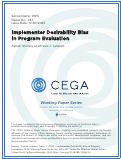Cover page: Implementer Desirability Bias in Program Evaluation
