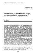 Cover page: The Shell(Fish) Game: Rhetoric, Images, and (Dis)Illusions in Federal Court