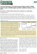 Cover page: Temporal Evaluation of Polybrominated Diphenyl Ether (PBDE) Serum Levels in Middle-Aged and Older California Women, 2011−2015
