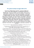 Cover page: The global methane budget 2000–2012