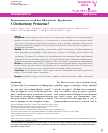 Cover page: Transwomen and the Metabolic Syndrome: Is Orchiectomy Protective?