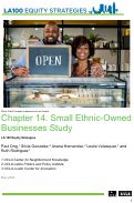 Cover page of Chapter 14. Small Ethnic-Owned Businesses Study