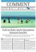 Cover page: Nutrition: Fall in fish catch threatens human health