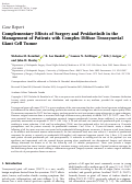 Cover page: Complementary Effects of Surgery and Pexidartinib in the Management of Patients with Complex Diffuse-Tenosynovial Giant Cell Tumor.