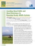 Cover page: Avoiding Weed Shifts and Weed Resistance in Roundup Ready Alfalfa Systems