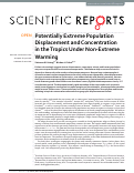 Cover page: Potentially Extreme Population Displacement and Concentration in the Tropics Under Non-Extreme Warming