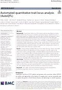 Cover page: Automated quantitative trait locus analysis (AutoQTL)