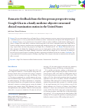 Cover page: Formative feedback from the first-person perspective using Google Glass in a family medicine objective structured clinical examination station in the United States