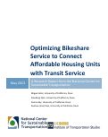 Cover page: Optimizing Bikeshare Service to Connect Affordable Housing Units with Transit Service