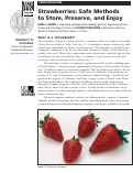 Cover page: Strawberries: Safe Methods to Store, Preserve, and Enjoy