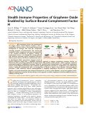 Cover page: Stealth Immune Properties of Graphene Oxide Enabled by Surface-Bound Complement Factor H