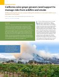 Cover page: California wine grape growers need support to manage risks from wildfire and smoke