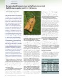 Cover page: New Zealand lessons may aid efforts to control light brown apple moth in California