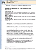 Cover page: Potential Misdiagnoses of Bell's Palsy in the Emergency Department
