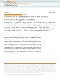 Cover page: Connectivity characterization of the mouse basolateral amygdalar complex
