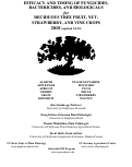Cover page of EFFICACY AND TIMING OF FUNGICIDES, BACTERICIDES, AND BIOLOGICALS for DECIDUOUS TREE FRUIT, NUT, STRAWBERRY, AND VINE CROPS 2010 (updated 5/1/10)