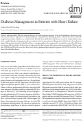 Cover page: Diabetes Management in Patients with Heart Failure