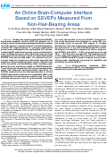 Cover page: An Online Brain-Computer Interface Based on SSVEPs Measured From Non-Hair-Bearing Areas