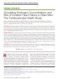 Cover page: Circulating Androgen Concentrations and Risk of Incident Heart Failure in Older Men: The Cardiovascular Health Study