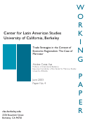 Cover page: Trade Strategies in the Context of Economic Regionalism: The Case of Mercosur